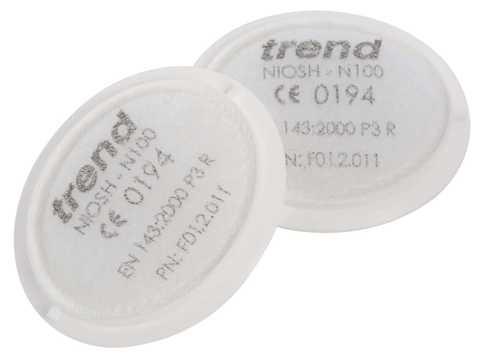 Merkloze P3 ademhalingsfilters, 1 paar, voor ademhalingsmaskers