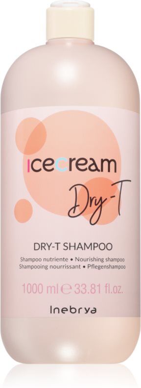 Inebrya Ice Cream Dry-T Shampoo shampoing nourrissant pour cheveux secs et abîmés 1000 ml