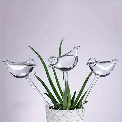 Multisell Products Hub Lazy Water Dispenser Circula, Imitation Glass Plastic Bird Automatic Water Dispenser For Travel white 3pc