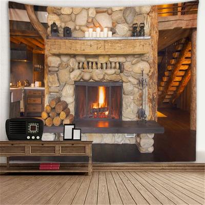 Uplift Treasures 3D Window Forest Scene Wall Tapestry 21 90.55 70.87 In