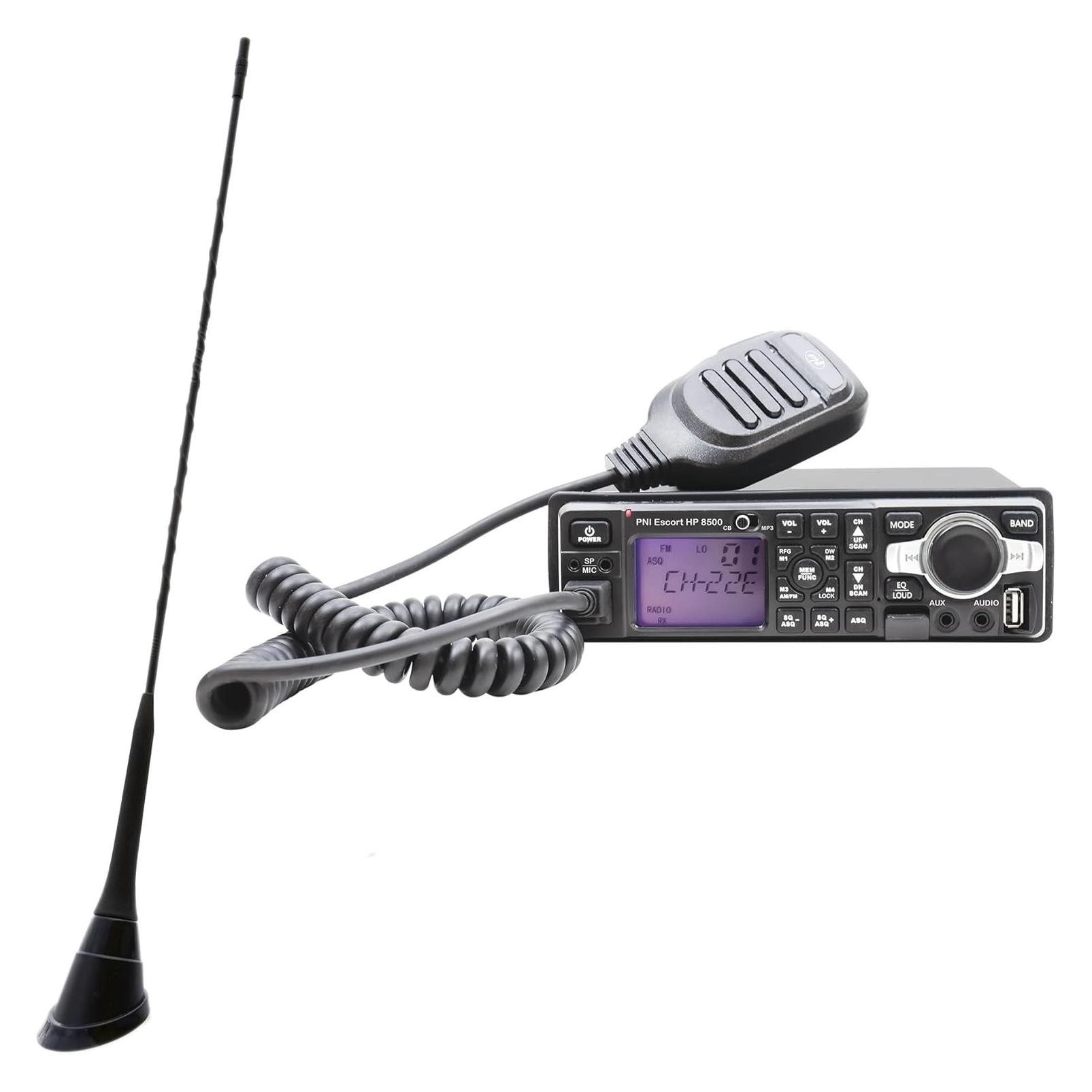 PNI Paket CB-Funkgerät und MP3-Player Escort HP 8500 ASQ und CB-Antenne Duplex 2000 CB-FM (43699342)