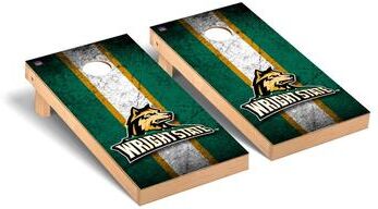 Skip's Garage Wright State Raiders Vintage Cornhole Board Set