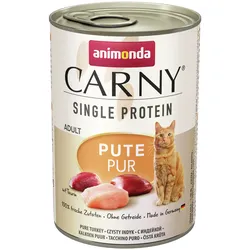 animonda Carny Adult Single Protein 400g Dose Katzennassfutter 6 x 400 Gramm Pute Pur