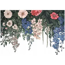 FOTOTAPETE Blumen Natur Blätter Wohnzimmer Vlies Tapete 300x210