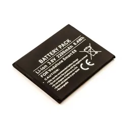 Akku für Vodafone Smart E8, VFD510, ZTE Tempo Go, A321, N9137, VF511, wie Li3822T43P4h736040