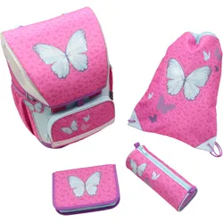 IN@SCHOOL Schulranzen-Set 5teilig Schmetterling