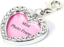 Fusion Finds Silver Bone Dog ID Tag Personalized Pet ID Tag Collar Pendant For Dogs & Cats heart Shape