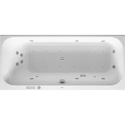 Duravit Whirlwanne „Happy D.2“ rechteck 1700 × 700 mm mit Combi-System E, in Weiß