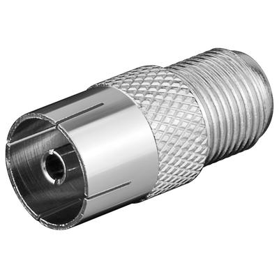 goobay F Adapter F Kupplung auf Koaxial Kupplung (Bulk)