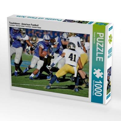 CALVENDO Puzzle Touchdown - American Football | 1000 Teile Lege-Größe 64x48cm Foto-Puzzle für glückliche Stunden