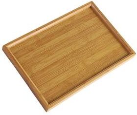 Inspire Essentials Bamboo Wooden Serving Tray For Food Drinks And Tea Service 11.02 X 7.48 Inches