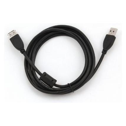 Vision USB 2.0 cable M/F 1.8m Black 84031 (4751036840318) (1.80 m, USB 2.0) (84031)