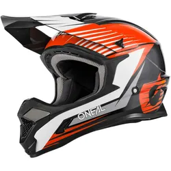 Oneal 1Series Kinder Crosshelm Stream - schwarz-orange - M (49/50)