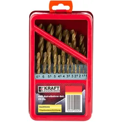 KRAFT WERKZEUGE HSS-Spiralbohrer-Set 25tlg.