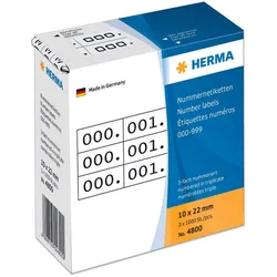 HERMA Klebenummern schwarz