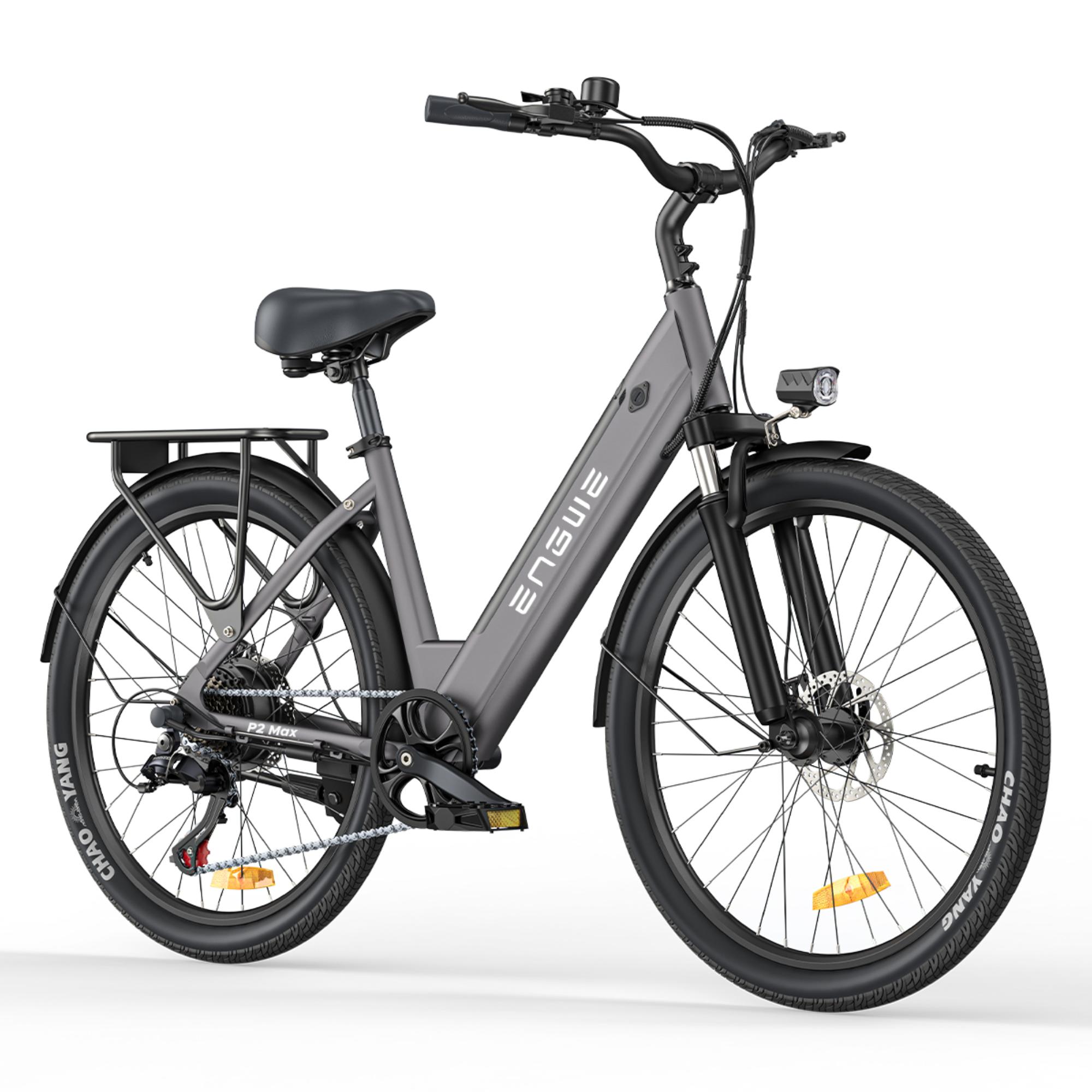 HillMiles E Bike, City E-Bike & E-Hollandrad mit 36V 13Ah Akku bis zu 80-100km, SHIMANO 7-Gang, 250W Motor&25km/h, MileCity1