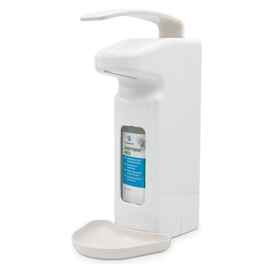 Dr. Schumacher Desinfektionsmittelspender SPE 500 Armhebel-Wandspender aus Kunststoff (1x) (34280663)