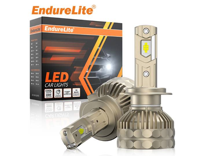 ENdureLite Ampoules LED de phare H8/H9/H11, Kit 20000 lm haute luminosité, 6000K blanc froid, 3570 puces CSP, résistant à l'eau IP68, lot de 2