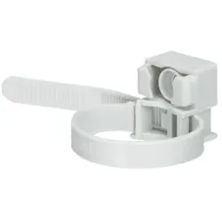 Legrand 031900 Kabelbinder mit Sockel, grau, für Befestigung von Kabeln mit D= 13-38mm  - 100 Stück