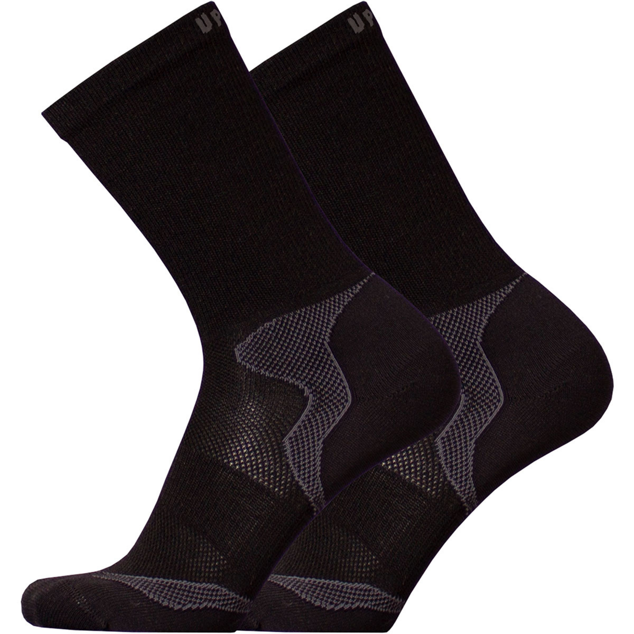 UphillSport Malla Wandersocken schwarz Größe 43 Trekking Hautfreundlich Merinowolle