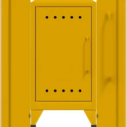 Bisley Fern Mini Ablageschrank aus Metall | Beistellschrank im Retro-Instustrial Design in sunflower