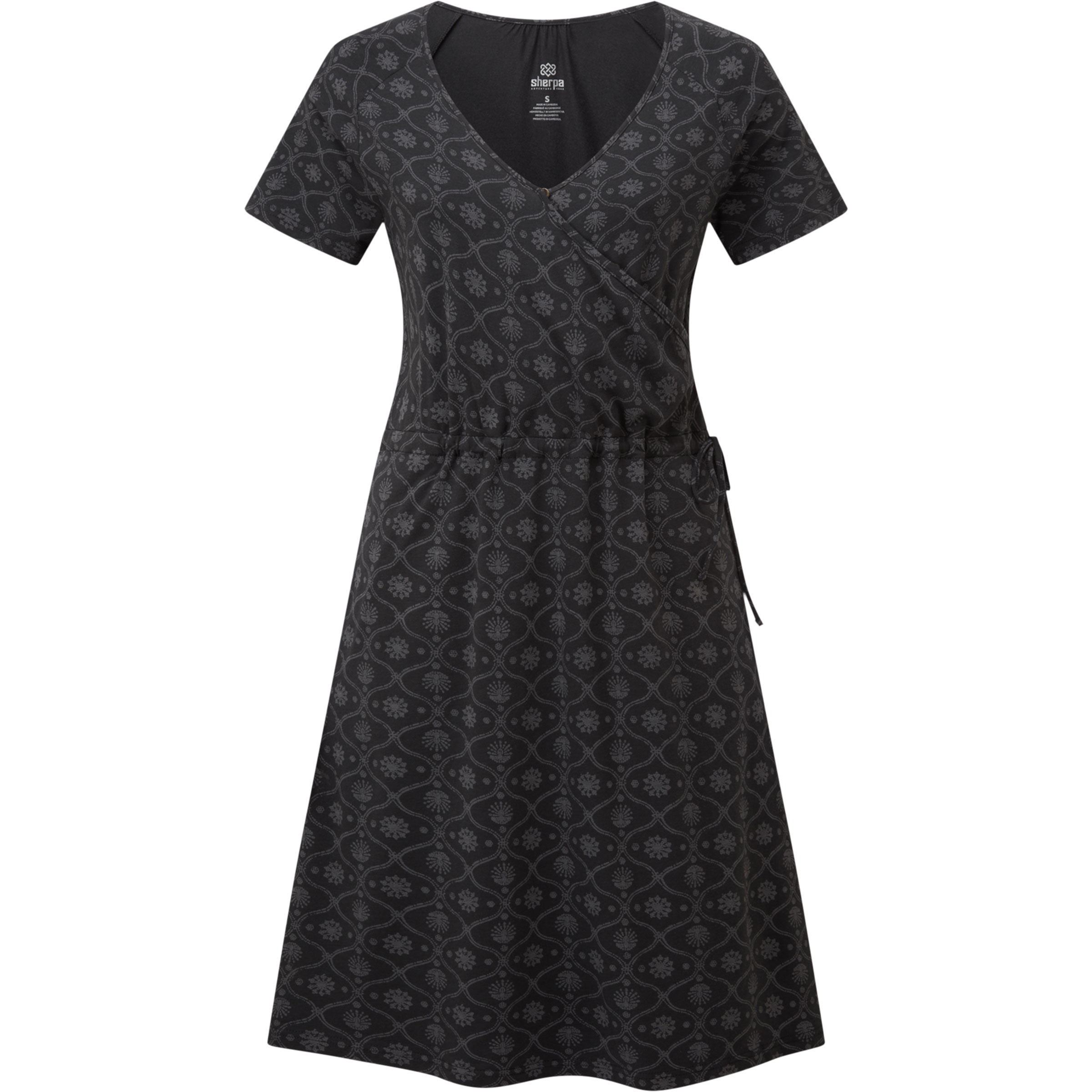 Sherpa Adventure Gear Neha Faux Wrap Kleid Damen Kleider schwarz Größe M Lifestyle Hautfreundlich