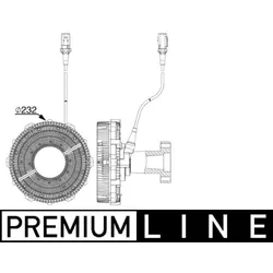 Kupplung Kühlerlüfter MAHLE CFC 252 000P