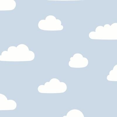 "Veer Decor Clouds Pastel Wallpaper - Roll 20.86""x33ft"