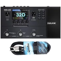 NUX MG-30 Modeling Multi-Effektgerät mit Kabel, Effektgerät