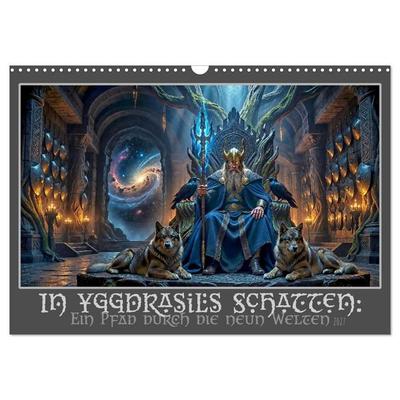 In Yggdrasils Schatten: Ein Pfad durch die neun Welten (Wandkalender 2027 DIN A3 quer), CALVENDO Monatskalender