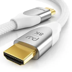 Primewire 8K Premium HDMI Kabel 2.1 mit Nylonummantelung, 7680 x 4320 @ 120 Hz mit DSC - 5m