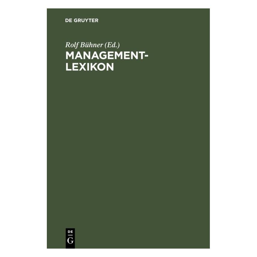 De Gruyter Management-Lexikon (Deutsch, Hardcover) (66440257)