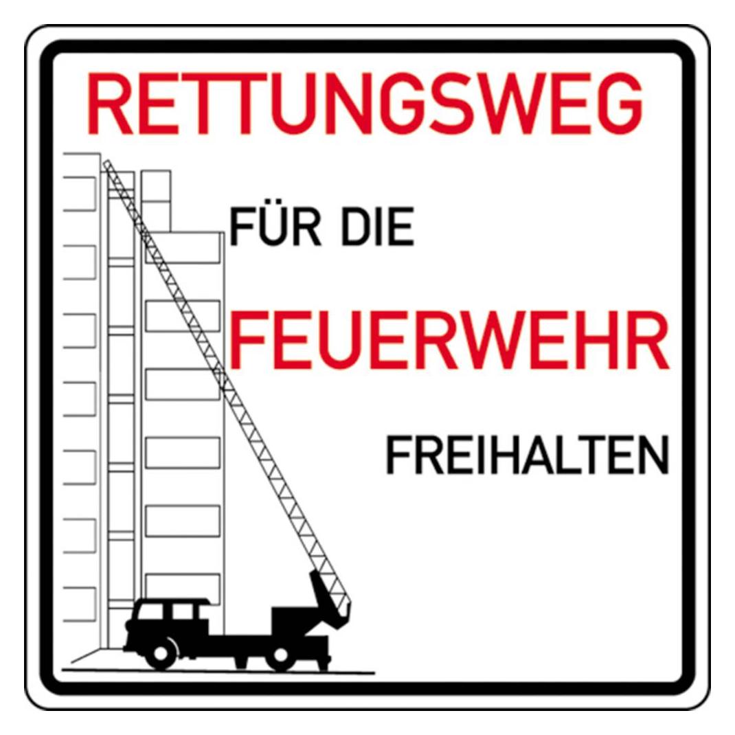 SafetyMarking Hinweisschild Rettungswege freihalten (52.2763)