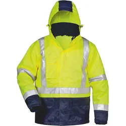 Warnschutz Winterjacke 3in1 - 3XL - gelb/marine