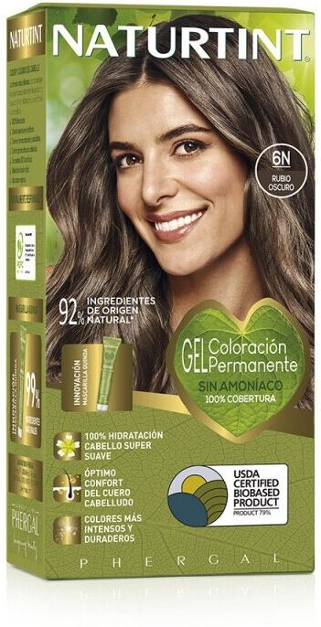 Naturtint Permanent Hair Color Gel, Ammonia-Free Dye 6N Dark Blonde