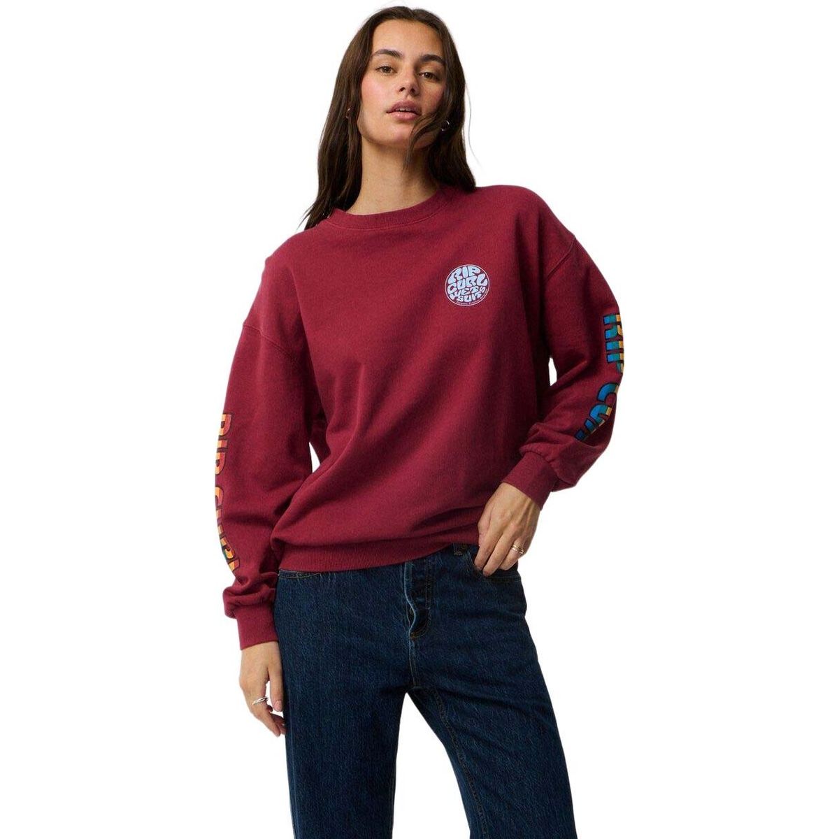RipCurl SG Heritage Oversized Fleece plum (0048) M 0EJWFL-0048-M