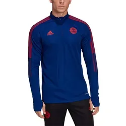adidas FC Bayern München langarm-Trainingsoberteil blau/rot M