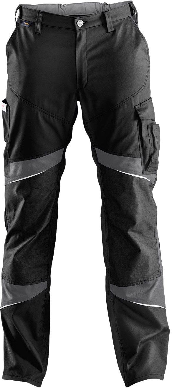 Arbeitsbundhose KÜBLER "ActiviQ", Damen, Gr. 44, EURO, schwarz (schwarz, anthrazit), Obermaterial: 100% Polyester PES., Hosen Arbeitsbundhose