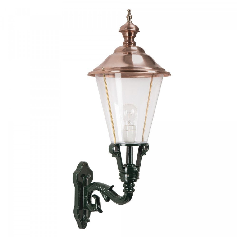 KS Verlichting Wandlamp Enkhuizen nostalgische stijl groen en koper