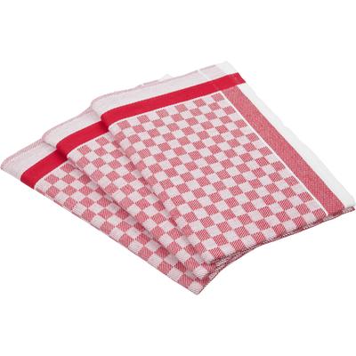 Geschirrtuch ROSS "Exclusiv", rot, B:50cm L:70cm, 50% Baumwolle, 50% Leinen, Geschirrtücher, Geschirrtuch, Karofond, 50x70 cm