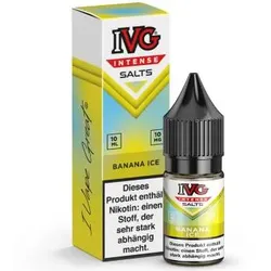 IVG Intense Banana Ice NicSalt Liquid 10ml / 10mg