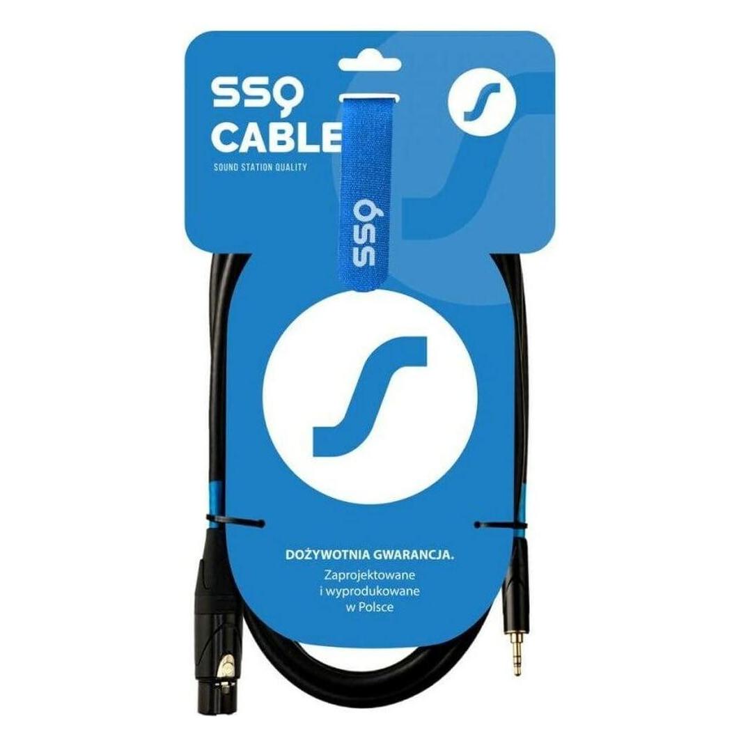 SSQ XLRMi0 5 - XLR żeński / Jack stereo 3.5 (0.50 m, XLR Kabel) (SS-2073)