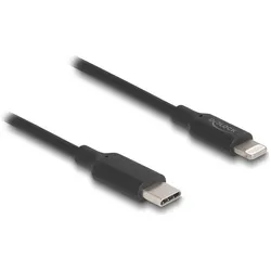 Delock Slim Daten- und Ladekabel USB Type-C zu Lightning für (1 m, USB 2.0), USB Kabel