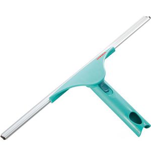 Leifheit Fensterabzieher Window Slider XL für Glas, mit Gummilippe & Aluminiumschiene, Breite 40 cm