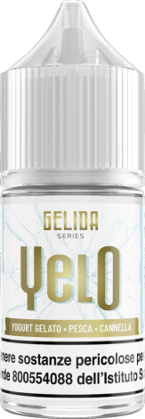 Croma Vape Yelo Gelida Series Aroma Mini Shot 10ml Yogurt Gelato Pesca Cannella Ghiaccio