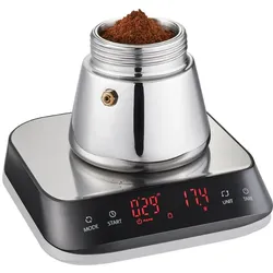 GEFU Preziso, Küchenwaage, Grau, Schwarz, Silber