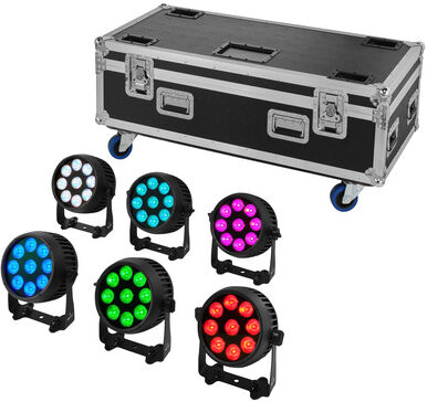LCPRO Show.LED B4 Tourpack 6 Schwarz matt