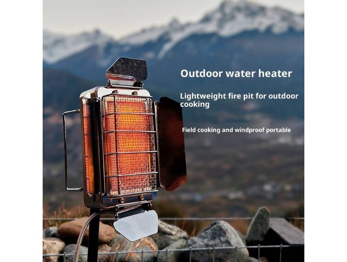 Cuisinière à gaz Portable d'extérieur, chauffage pour barbecue, poêle IR, eau bouillante, fournitures de cuisine de Camping, appareil chauffant facile à transporter