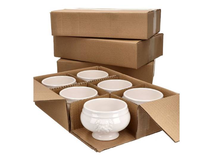 MamboCat Suppenschüssel 24x LEO Löwenkopf-Terrinen 450ml, Steingut