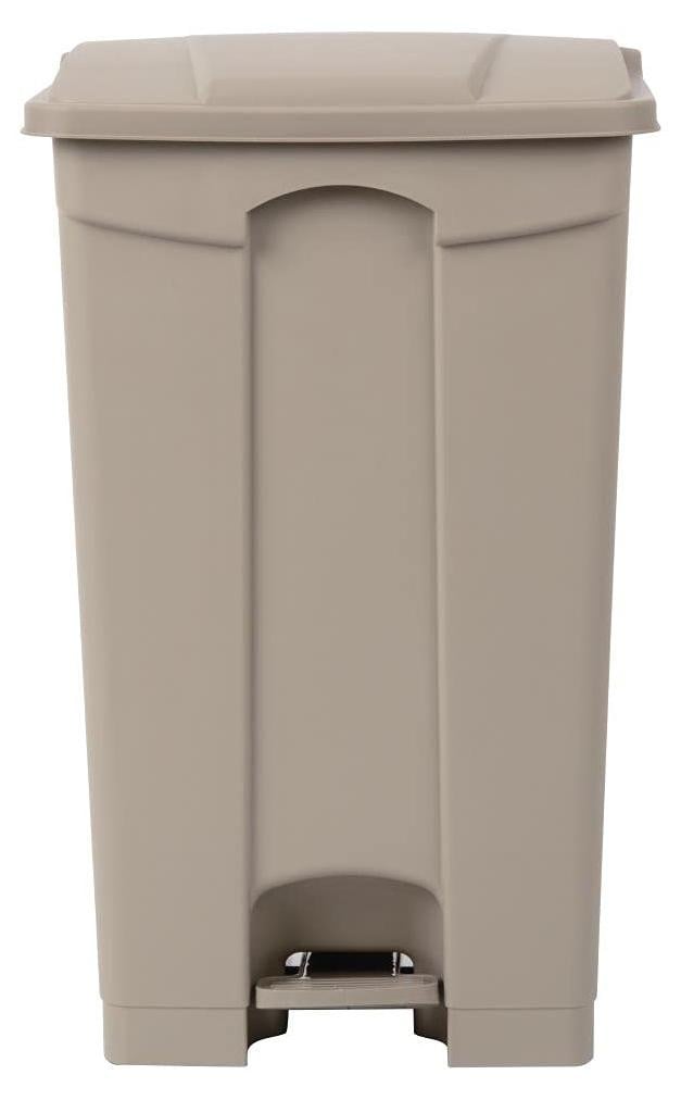Jantex afvalbak met pedaal, beige, 87 liter